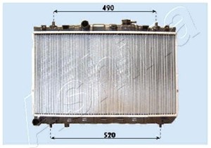 Kylare, motorkylning, HYUNDAI COUPE, ELANTRA III, 2531020100, 253102C006, 253102C106, 253102D000, 253102D100, 253102D200, 253102D206, 25
