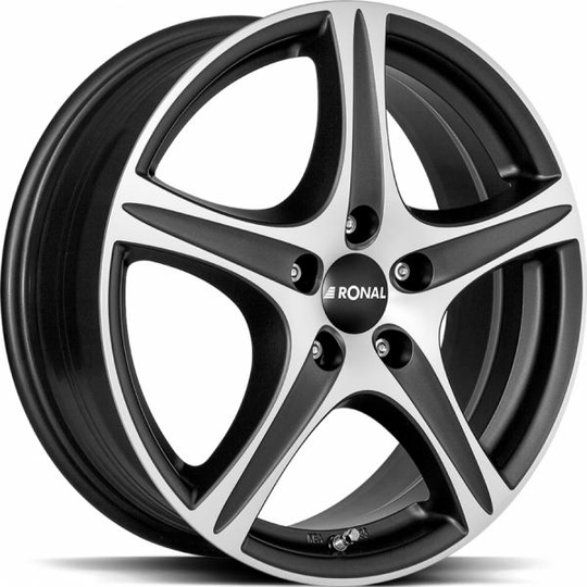 Ronal R56 Matt Black Front Cut 7/17 5/114.3 ET40 B66.1