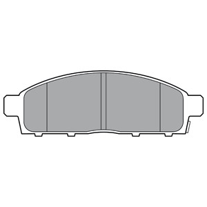 Bromsbeläggsats, Framaxel, FIAT FULLBACK Pick-up, MITSUBISHI L200 / TRITON, 4605A198, 4605B233, 6000609714, 6000609715, 6000611054