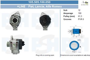 Generator, ALFA ROMEO,FIAT,LANCIA, 16782213, 46544329, 46765534, 46765838, 46782212, 46782213, 51859053, 60816045, 60816046, 71721136, 7