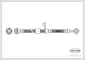 Bromsslang, Framaxel, MITSUBISHI COLT VI, COLT CZC Cabriolet VI, SMART FORFOUR, 4605A071, 4605A232, 4605A614, D06143810E, MA4544201126