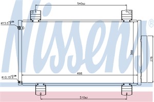 Kondensor, klimatanläggning, HONDA ACCORD VIII, ACCORD Kombi VIII, 80100-TL0-G01