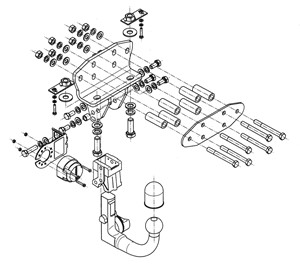 Dragkrok, Avtagbar, TOYOTA LAND CRUISER 200