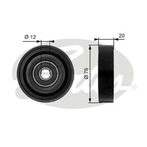 Spännrulle, flerspårsrem, HYUNDAI, 231292D520, 23129-2D530, 9783422000, 9783422100, 9783429000, 9783429010, 978342D520