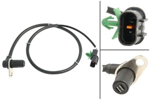 ABS-givare, Sensor, hjulvarvtal, Bakaxel höger, MITSUBISHI PAJERO II, PAJERO III, PAJERO Canvas Top III, MR407271