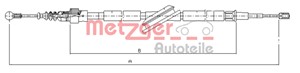 Vajer, parkeringsbroms, Bak, Höger, Vänster, AUDI,SEAT,SKODA,VW, 1J0 609 721AR, 1J0 609 721L, 1J0 609 721R