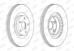 Bromsskiva, framaxel höger, LEXUS GS, 4351230340