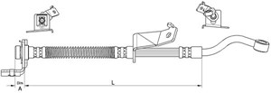 Bromsslang, framaxel vänster, HYUNDAI i20 I, 58731-1J000