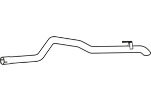 Avgasrör, Bak, MERCEDES-BENZ,VW, 2E0253681, 2E0253681L, 9064900021, 9064900721