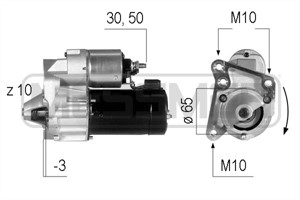 Startmotor, RENAULT,VOLVO, 77 00 100 647, 77 00 796 488, 77 00 853 827, 77 00 854 955, 77 00 865 719, 77 00 871 057, 77 01 351 390, 77 0