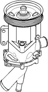 Vattenpump, MINI MINI, MINI Cabriolet, 1151 1 485 846, 1151 7 510 803, 1151 7 513 062, 1151 7 829 914, 1151 7 829 922