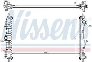 Kylare, motorkylning, OPEL INSIGNIA A, INSIGNIA A Sedan, INSIGNIA A Sports Tourer, SAAB 9-5, VAUXHALL INSIGNIA Mk I, 1300 293, 13241728