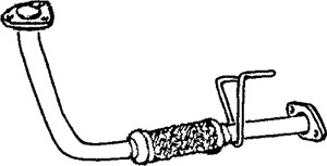 Avgasrör, Fram, TOYOTA HIACE Buss IV, HIACE Skåp IV, 17401-54070, 17401-54071, 17401-54072