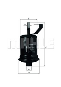 Bränslefilter, TOYOTA AVENSIS, AVENSIS Kombi, AVENSIS Liftback, 23300 16340