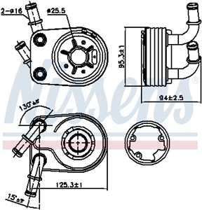 Oljekylare, motor, ALFA ROMEO,FIAT,LANCIA, 55180933, 55186217, 60801915