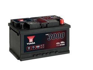 Yuasa Batteri 12V 71Ah 680A, passar många modeller, 09201470ER, 09201873EU, 1062548, 1072345, 1130882, 1130888, 1201104, 1201213, 12012
