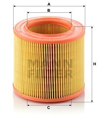 Luftfilter, DAIMLER 2.8 - 5.3, COUPE, LANDAULETTE, LIMOUSINE, JAGUAR VANDEN PLAS Sedan, XJ, XJ Coupé, 5018 348, 870 X 9601 ATA, 9974954,