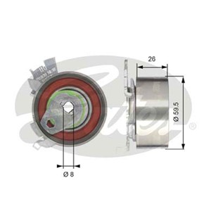 Spännrulle, kamrem, CHEVROLET,DAEWOO,OPEL,VAUXHALL, 4817805, 636723, 636729, 90528603, 90530126, 92231964
