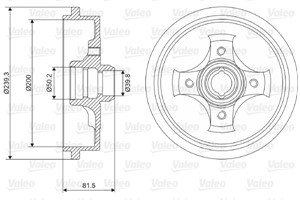 Bromstrumma, Bakaxel, AUDI,SEAT,SKODA,VW, 191501615A, 1H0501615A, 6U0501615B