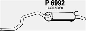 Bakre ljuddämpare, Bak, TOYOTA LAND CRUISER 100, 17405-50030
