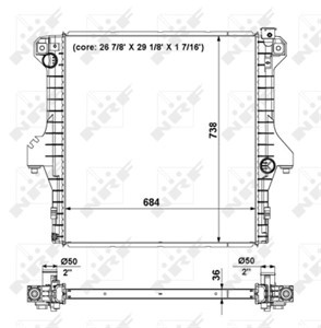 Kylare, motorkylning, DODGE RAM 2500 Pick-up, 55037652