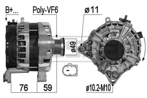 Generator, BMW 3 [F30, F80], 3 Touring [F31], 12 31 7 645 044, 31316771889, 31336774738, 31336776389, 31336776390, 31336776391, 31336788