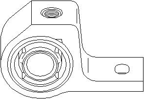 Bussning, länkarm, Bak, Fram, höger eller vänster, CITROËN,PEUGEOT, 3523 83
