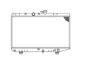 Kylare, motorkylning, KIA RIO Halvkombi, RIO Sedan, 0K31A15200, 0K31A15200A, OK31A15200, OK31A15200A