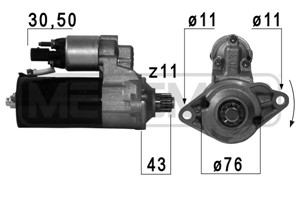 Startmotor, ALFA ROMEO,AUDI,SEAT,SKODA,VW, 02E 911 023 L, 6N0253209D, 8671015156