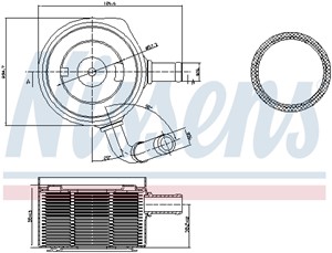 Oljekylare, motor, DACIA,RENAULT, 8200068115