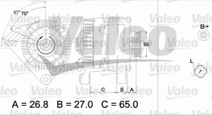 Generator, DACIA,NISSAN,RENAULT, 2310000QA0, 23100-00QA0, 7711134752, 8200060816, 8200064344, 8200065730, 8200660045