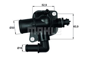 Termostat, kylvätska, ALFA ROMEO,CHEVROLET,CITROËN,FIAT,OPEL,PEUGEOT,VAUXHALL, 1336CL, 1338 358, 55206391