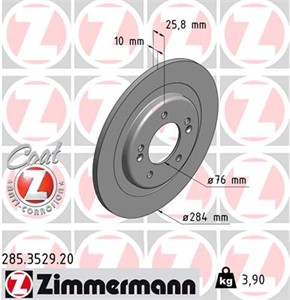 Bromsskiva, Bakaxel, HYUNDAI i30, i30 Coupé, i30 Kombi, KIA CEE'D, CEE'D Sportswagon, PRO CEE'D, 58411-A6200