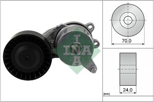 Sträckare, flerspårsrem, CITROËN C1 II, PEUGEOT 108, TOYOTA AYGO, AYGO Skåp/halvkombi, YARIS, YARIS Skåp/halvkombi, 16 123 724 80, 16123