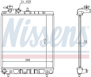 Kylare, motorkylning, HYUNDAI ATOS, 2531005500, 2531005900