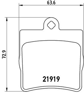 Bromsbeläggsats, CHRYSLER,MERCEDES-BENZ, 0024207120, 002420712037, 0024207420, 0044201720, 0044209120, 05126300AA, 05139902AA, 5126300AA