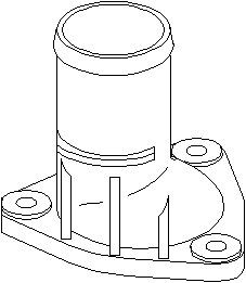 Rördel, motorkylning, Cylindriskt huvud, CITROËN,PEUGEOT, 1336 E8