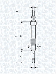 Glödstift, ALFA ROMEO,FIAT,LANCIA,OPEL,SAAB,VAUXHALL, 12 14 040, 1214040, 1214073, 46754154, 60816139, 71735458, 93180295, 95508489