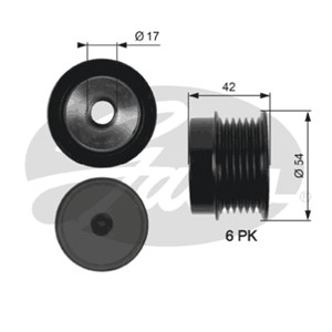 Frihjulskoppling, generator, OPEL,SAAB,VAUXHALL, 1204151, 1204175, 55564350, 55571966