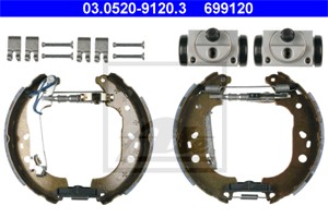 Bromsbackar, sats, Bakaxel, FIAT IDEA, LANCIA MUSA