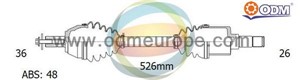 Drivaxel, framaxel vänster, VOLVO S70, V70 I, 8251525, 8601553, 8601637