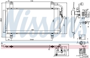 Kondensor, klimatanläggning, MAZDA 6 Hatchback, 6 Sedan, 6 Station Wagon, 9XF204127L, GJ6G61480A, GJ6G61480B, GJYG-61-48Z, GK2G61480D, G