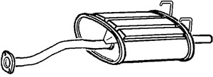Bakre ljuddämpare, HONDA CIVIC Coupé V, CRX III, 09 86 018 860, 18307SR2J42, 77 11 134 794, 82 00 069 377, 82 00 186 148, 82 00 466 784