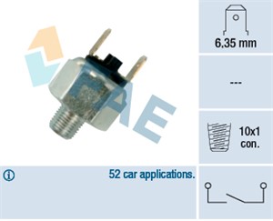 Bromsljuskontakt, AUDI,FORD,OPEL,PORSCHE,SKODA,VW, 000 545 65 09, 038 109 601 E, 113 945 515 B, 193 595 294, 24341423376, 38 109 601 E,