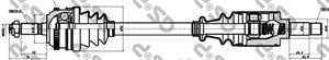 Drivaxel, CITROËN AX, SAXO, PEUGEOT 106 I, 106 II, 327255, 9566694077, 9566694087