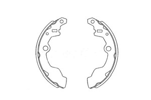 Bromsbackar, sats, Bakaxel, SUBARU JUSTY I, SUZUKI ALTO Halvkombi II, 26694KE050, 53200M84040, 5321050A10, 5321056A50, 5321084010, 53800