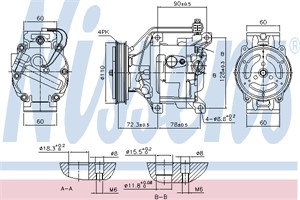 Kompressor, klimatanläggning, TOYOTA ECHO Sedan, YARIS, YARIS VERSO, YARIS VERSO VAN, 4472206254, 8832052010, 8832052040