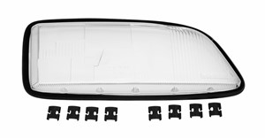 Lyktglas, strålkastare, Höger, VOLVO C70 Cabriolet I, C70 Coupé I, S70, V70 I, 9169347