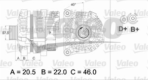 Generator, CITROËN,FIAT,LANCIA,PEUGEOT, 57052D, 5705-2D, 57054Y, 5705-4Y, 57054Z, 5705-4Z, 5705FY, 5705-FY, 71719944, 9622410680, A3TA64