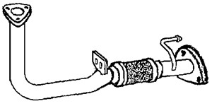Avgasrör, Fram, HONDA ACCORD VI, ACCORD Hatchback VI, 18210S1AE11, 8671015730